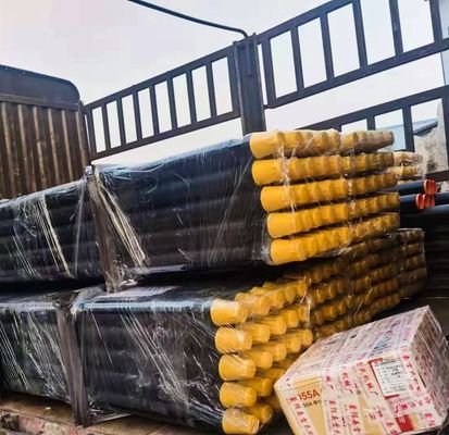 JIS القياسية أسفل الحفرة مياه البئر التعدين DTH حفرة أنبوب حفرة عصا مع أنابيب الدورة العكسية حفرة جدار مزدوج