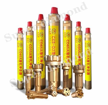 합금 강철 10 인치 DTH 해머 SD10 Numa100 호환 비트 칸 Mission60 / Cm60A 국가 시장에 적합