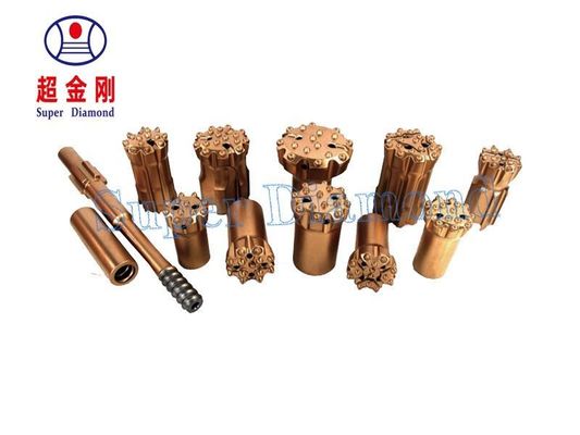 فرآیند جعل دکمه بیت R25 R32 R38 T38 T45 T51 Gt60 Stiftbohrkrone با و Dia 155 190 mm محدوده سوراخ